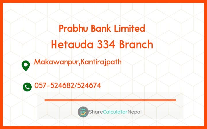 Prabhu Bank (PRVU) - Hetauda Branch