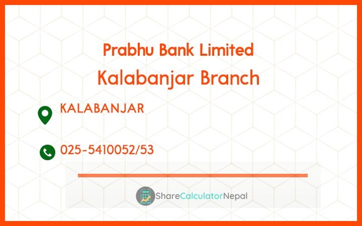 Prabhu Bank (PRVU) - Kalaiya 328 Branch