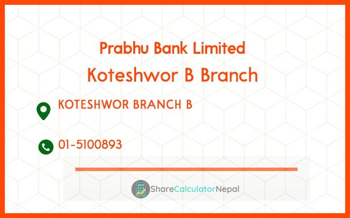 Prabhu Bank (PRVU) - Koteshwor B Branch