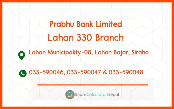 Prabhu Bank (PRVU) - Lahan Branch