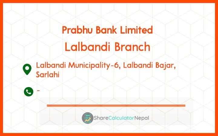 Prabhu Bank (PRVU) - Lalitpur Branch