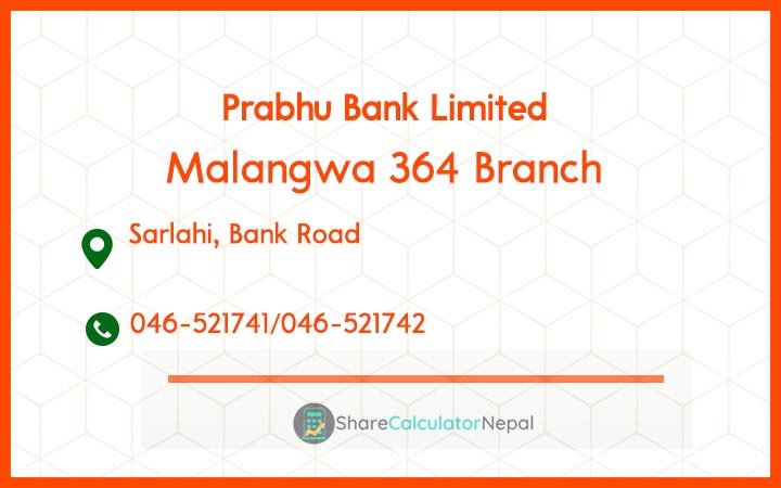 Prabhu Bank (PRVU) - Malarani Branch