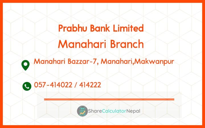 Prabhu Bank (PRVU) - Manamaiju Branch