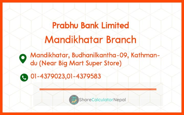Prabhu Bank (PRVU) - Mangala Branch