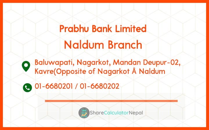 Prabhu Bank (PRVU) - Narayangarh Branch