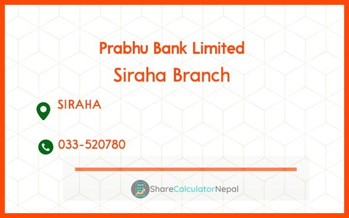 Prabhu Bank (PRVU) - Siraha Branch