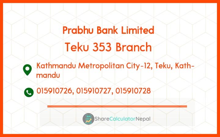 Prabhu Bank (PRVU) - Teku 353 Branch