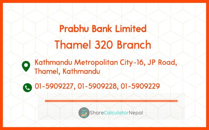 Prabhu Bank (PRVU) - Thamel 320 Branch