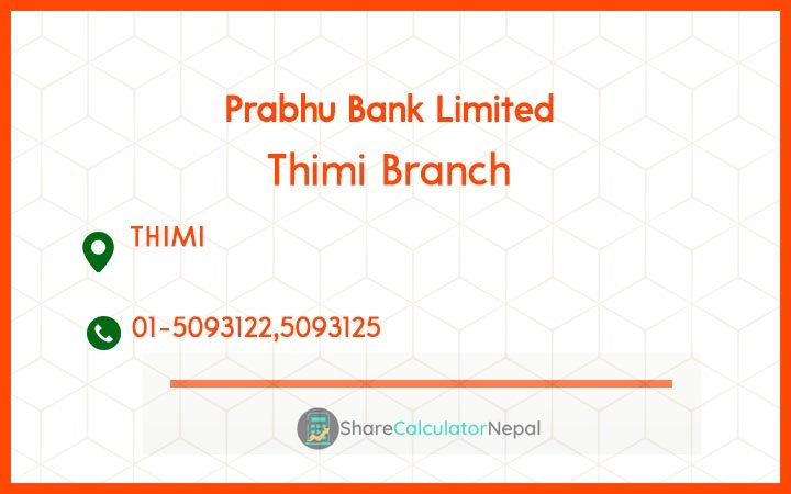 Prabhu Bank (PRVU) - Thimi Branch
