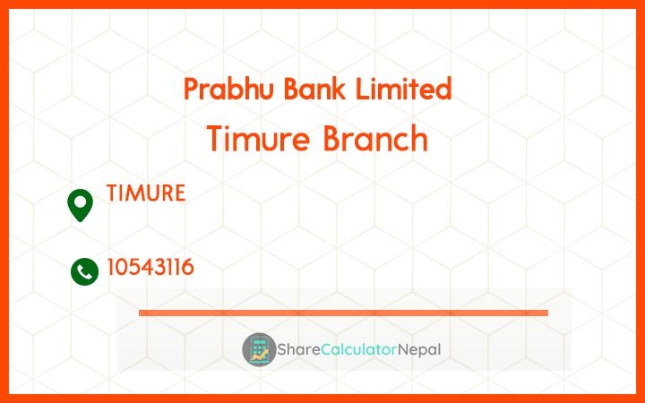 Prabhu Bank (PRVU) - Timure Branch