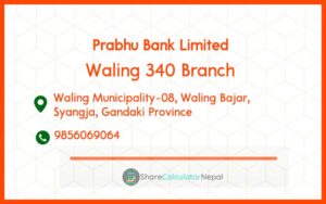 Waling 340 Branch Prabhu Bank