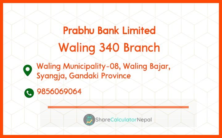 Prabhu Bank (PRVU) - Waling 340 Branch